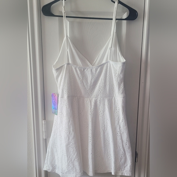 Justify Junior White Lace Eyelet Romper - Picture 2 of 6